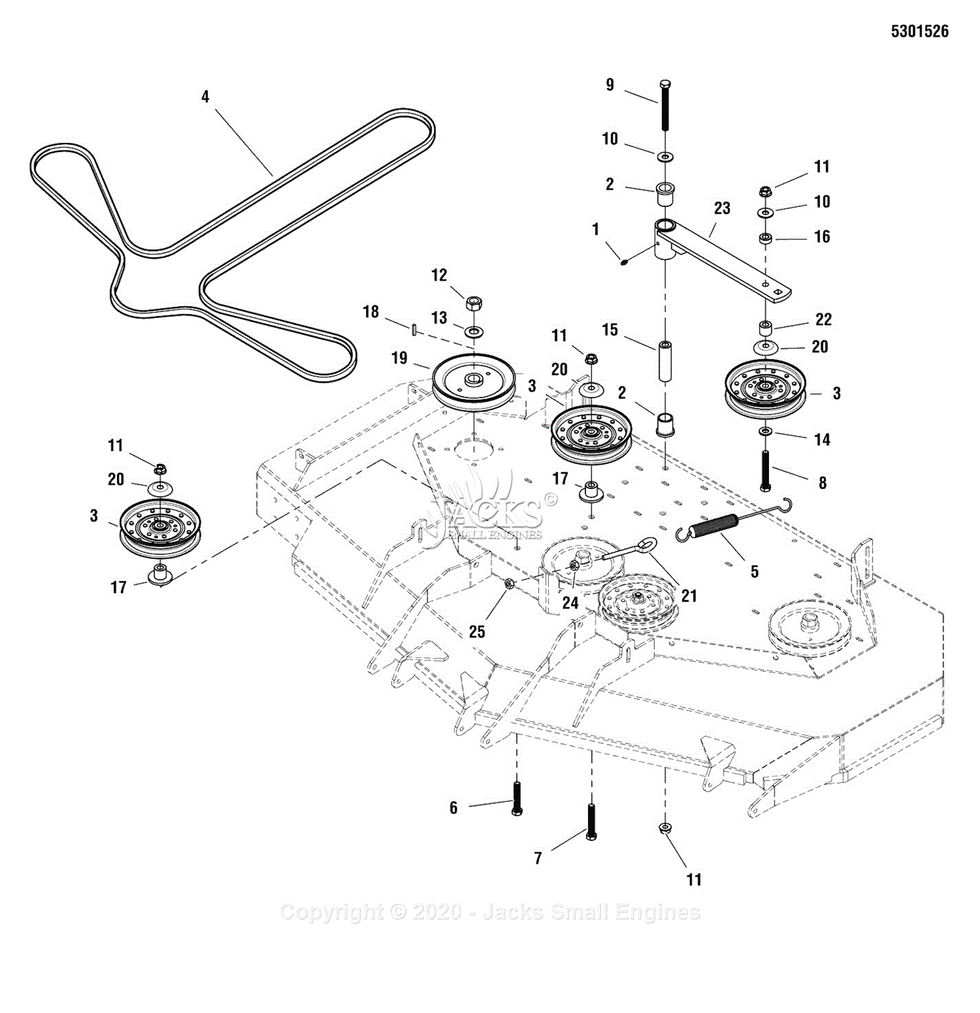 Ferris Assemblies for 5900770 - IS500Z Series w/ 61