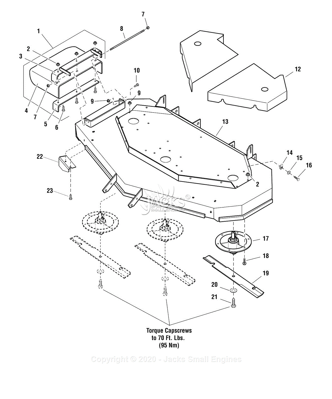 Ferris Assemblies for 5900708 - IS5100Z Series w Caterpillar Diesel, 61 ...