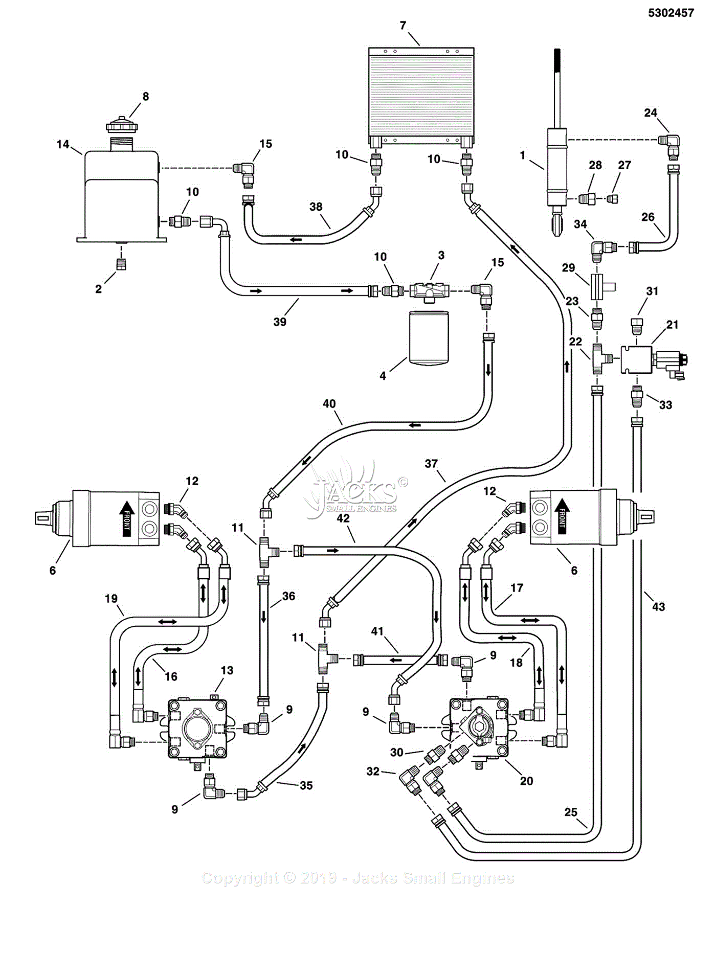 Ferris 5900507 - IS5100Z Series w/ Caterpillar Diesel & ROPS Export ...