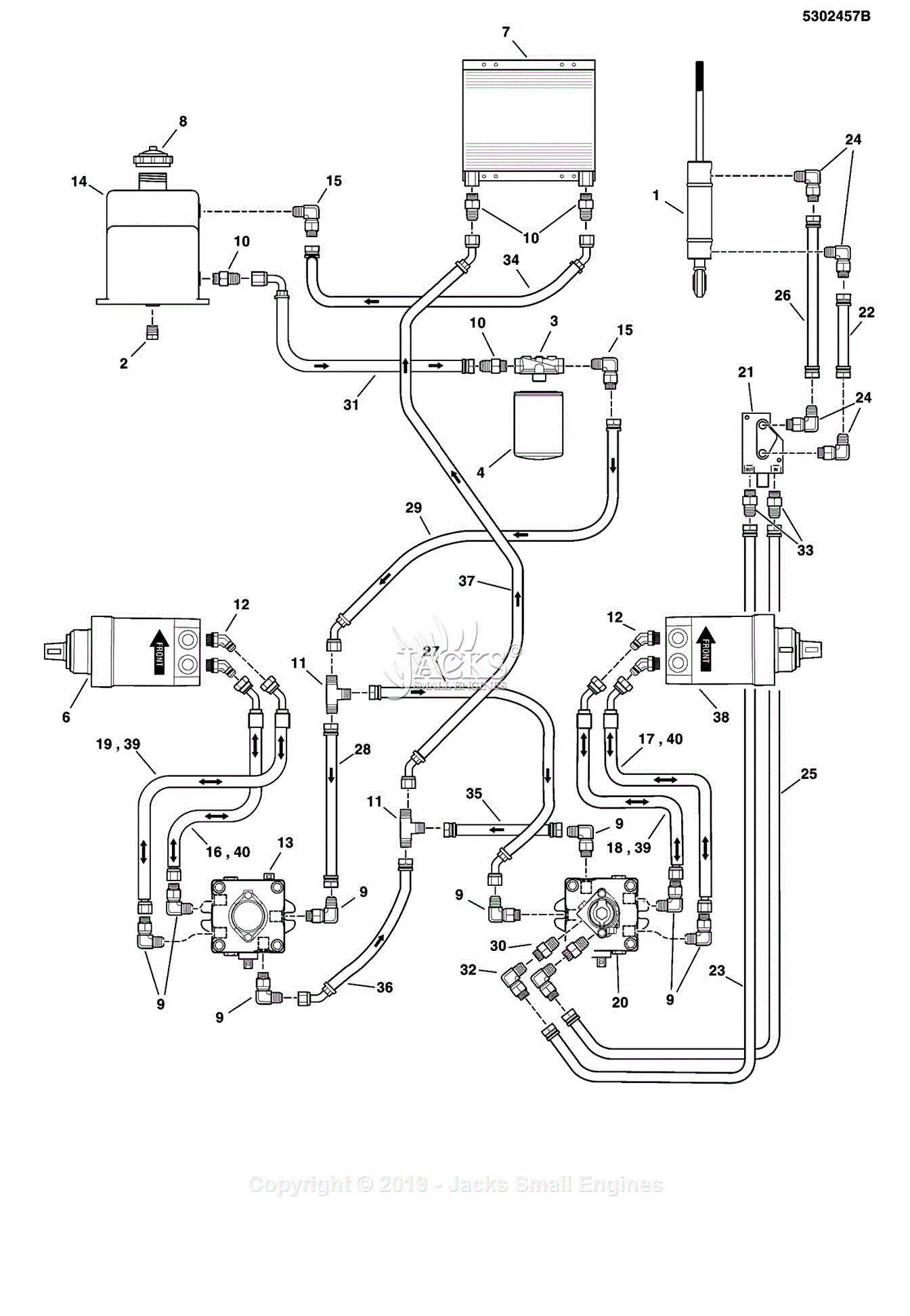 Ferris Assemblies for 5901013 - IS5100Z Series w/ Caterpillar Diesel ...