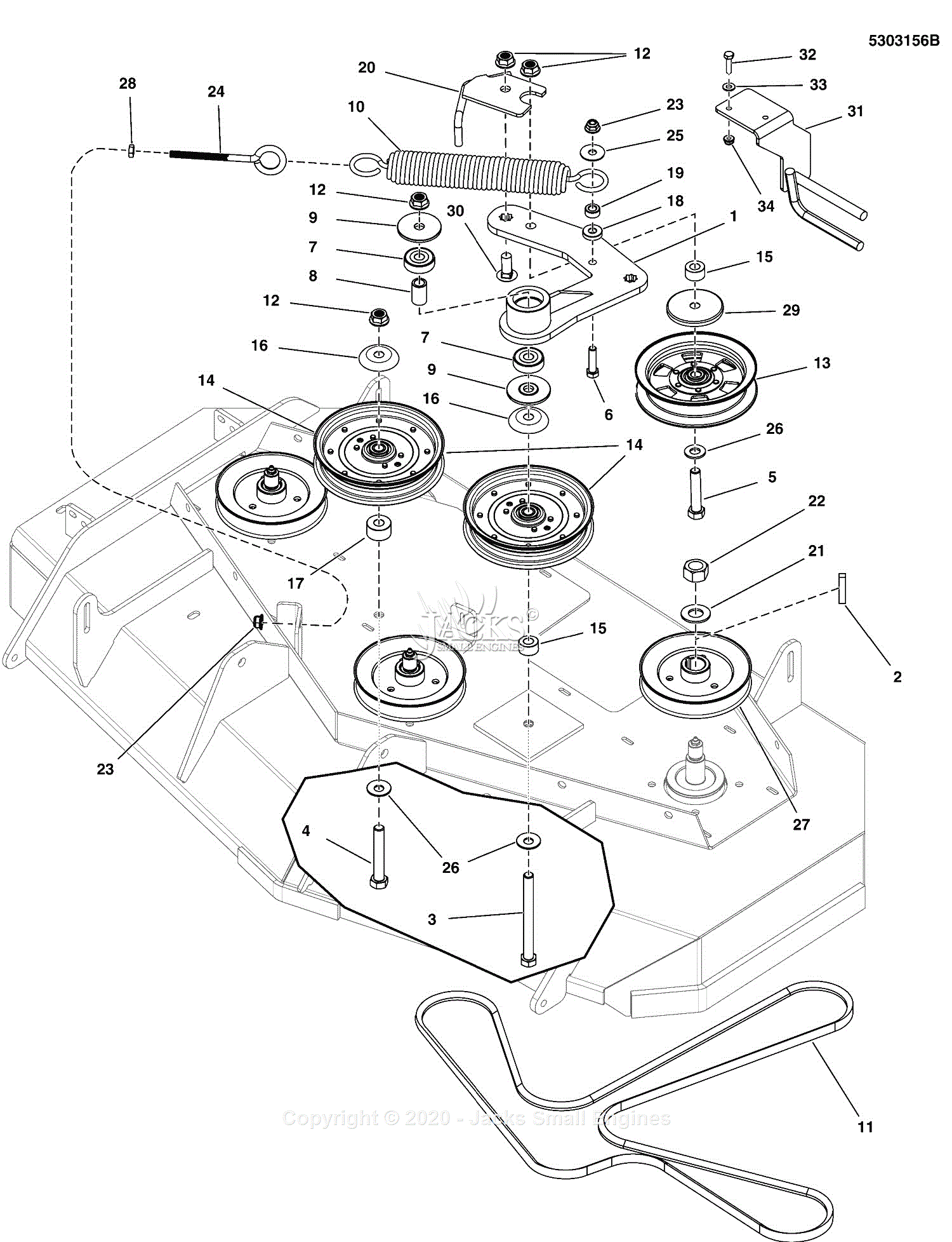 Ferris Assemblies for 5901223 - IS600Z Series w/ 48