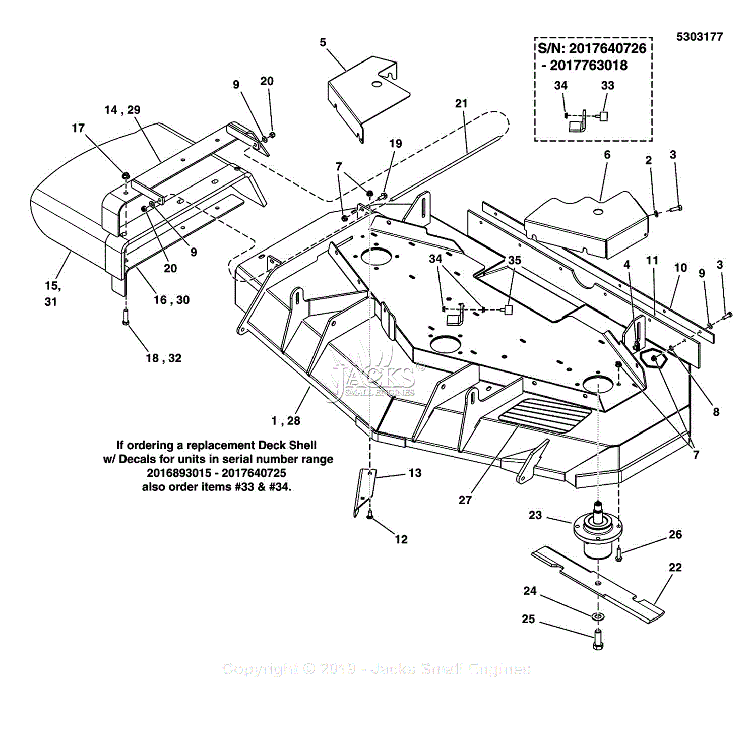 Ferris 5901242 IS700Z Series w/ 52" Side Discharge iCD Mower Deck