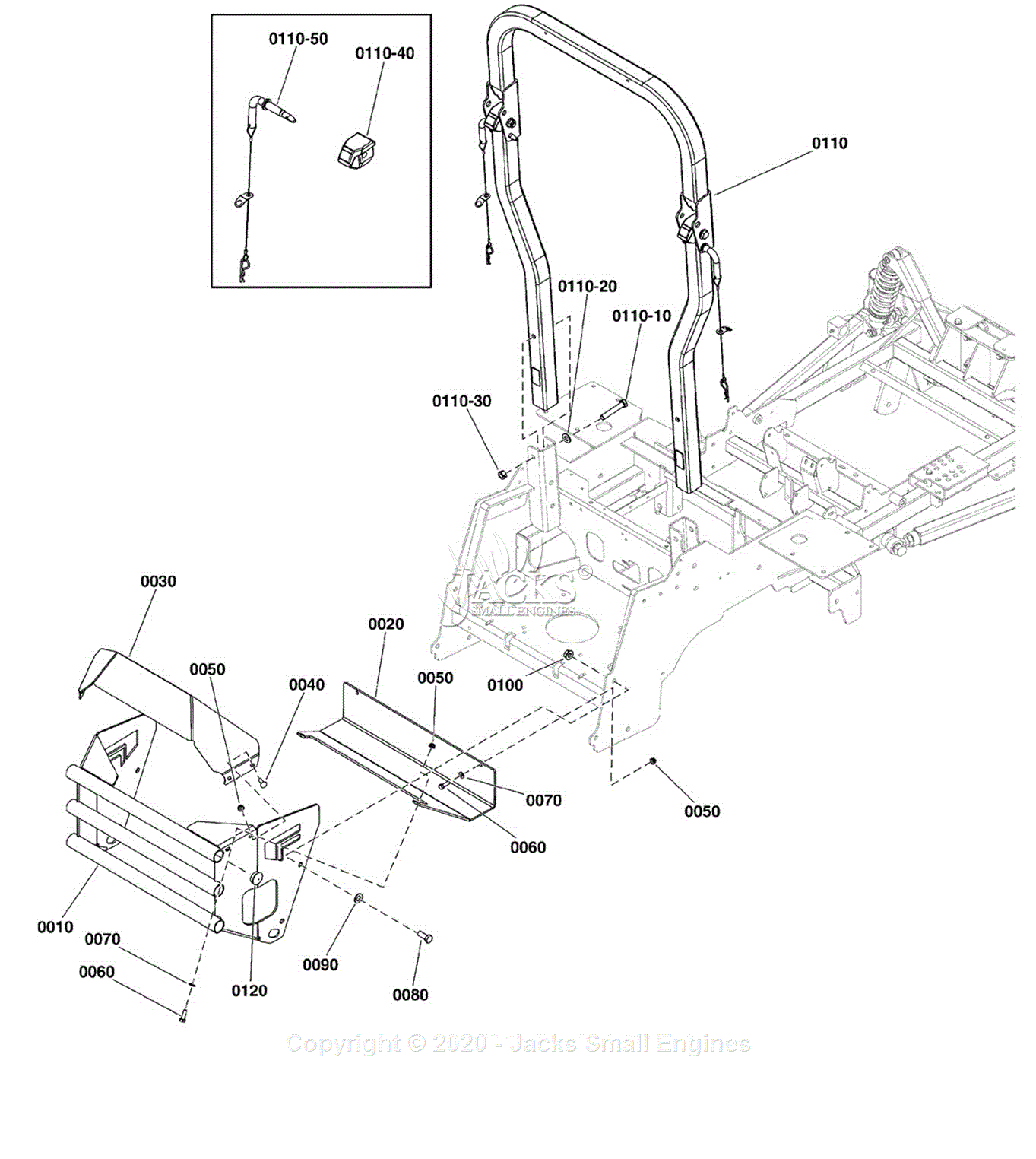 Ferris 5901877 - ISX2200 CAL Series w 61 Mower Deck & ROPS ...