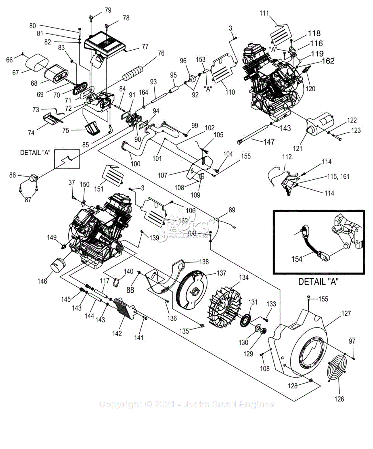 Generac 0057340 Parts Diagram for Engine Parts - Sheet 2