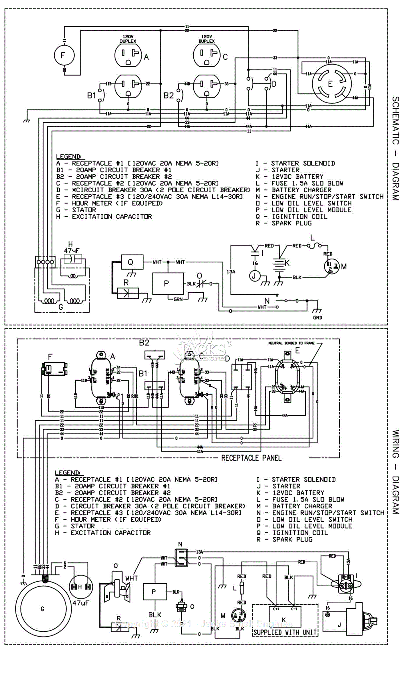 Generac 0056930 Parts Diagram for Wiring Diagram