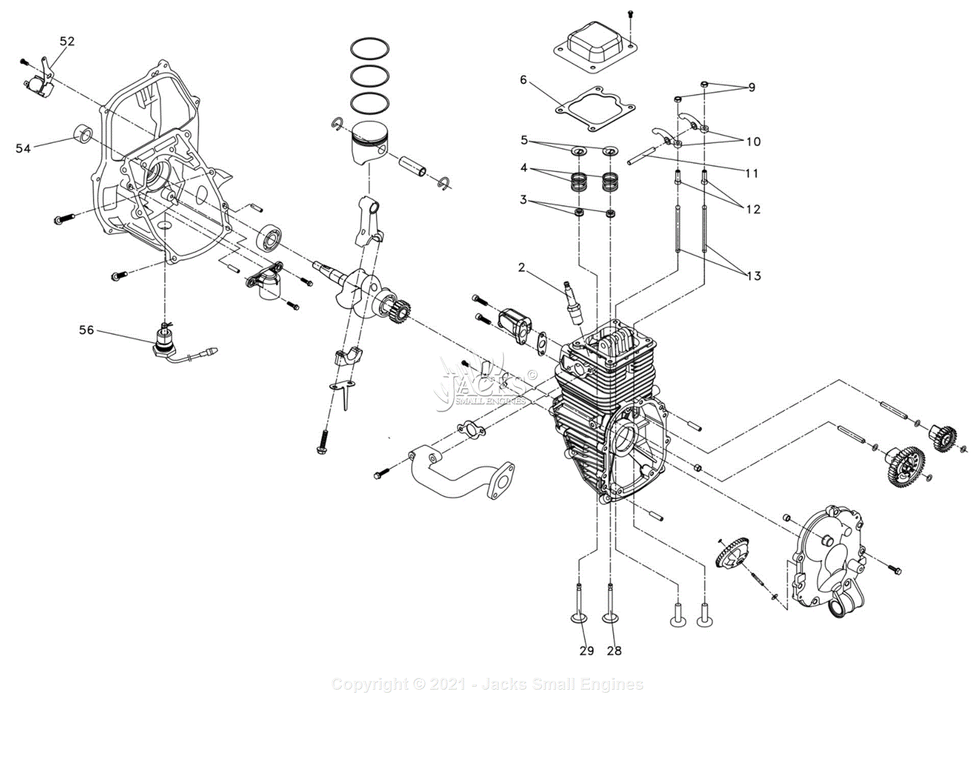 Generac 0057923 Parts Diagram For Engine