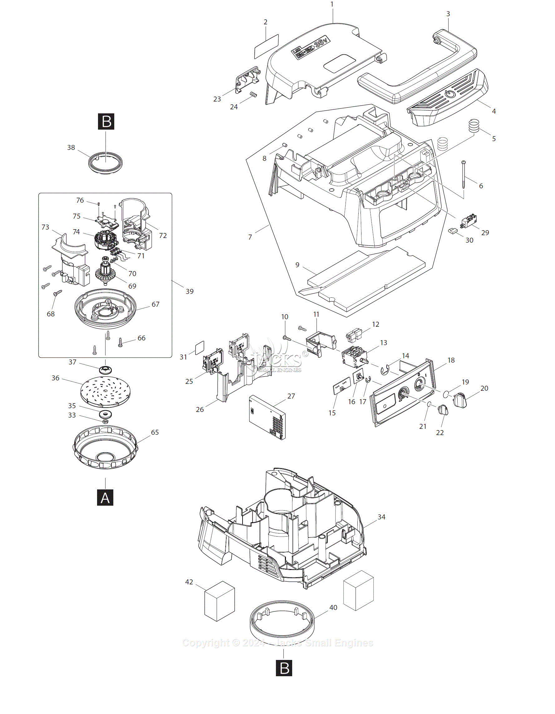 Makita Xcv21zx Parts Diagram For Parts List - 1