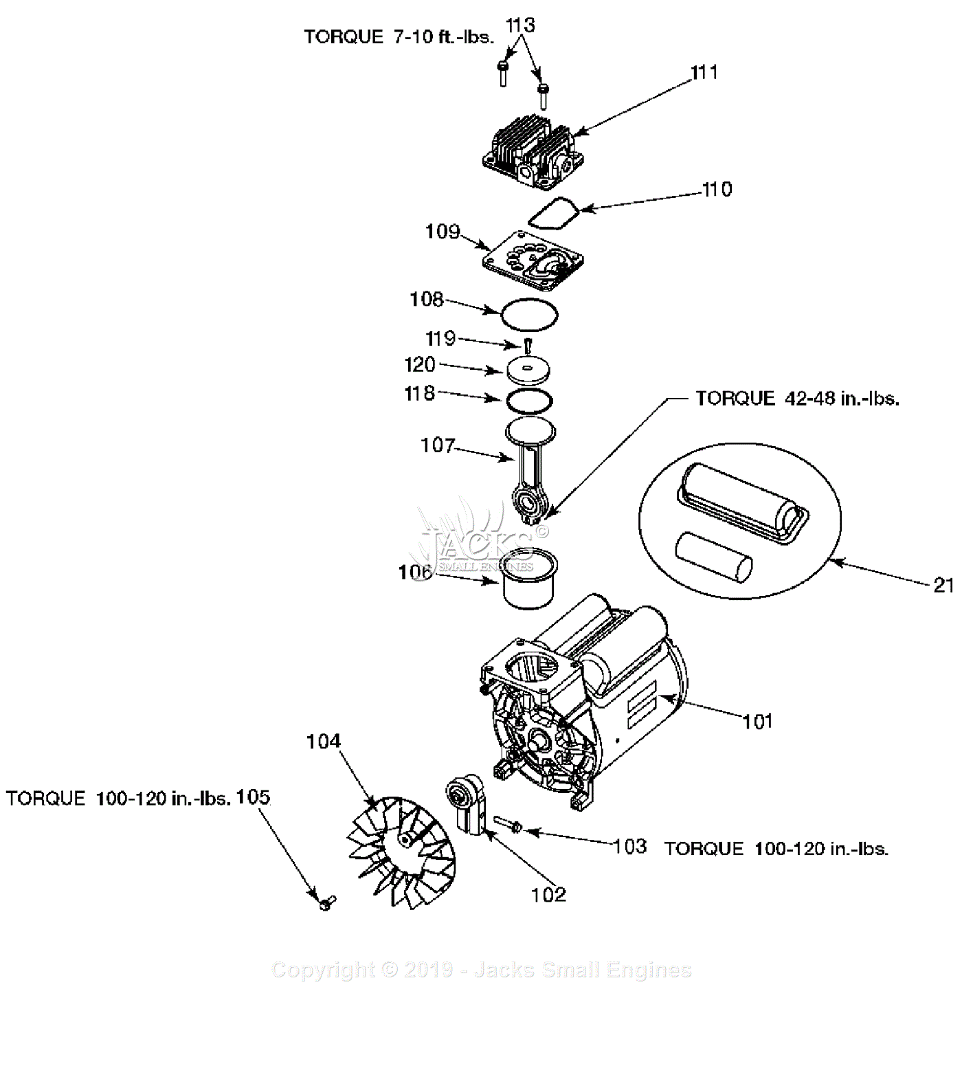 Porter Cable CPF23400P Type 2 Parts Diagram for Pump Assembly