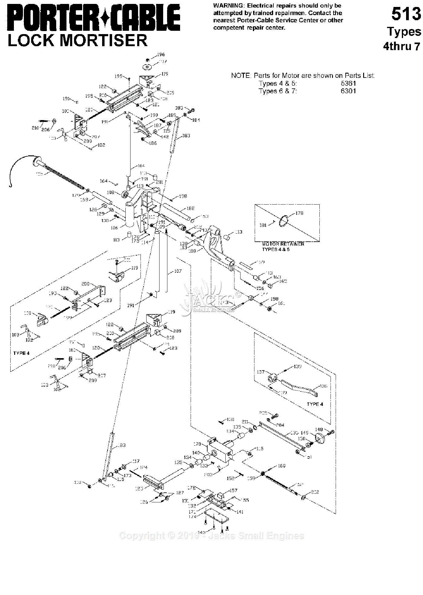 Porter cable store 513 lock mortiser