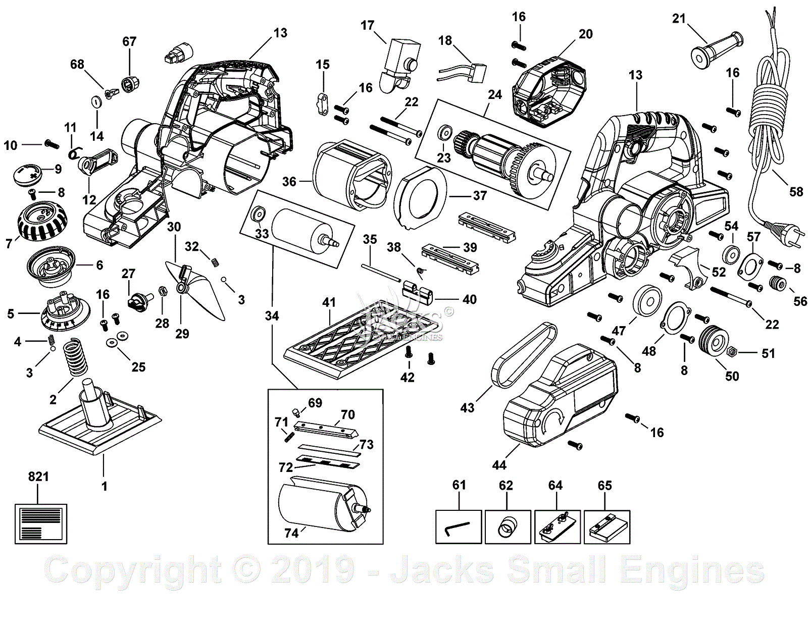 Porter Cable CE650-B2 Parts Diagram for Assembly