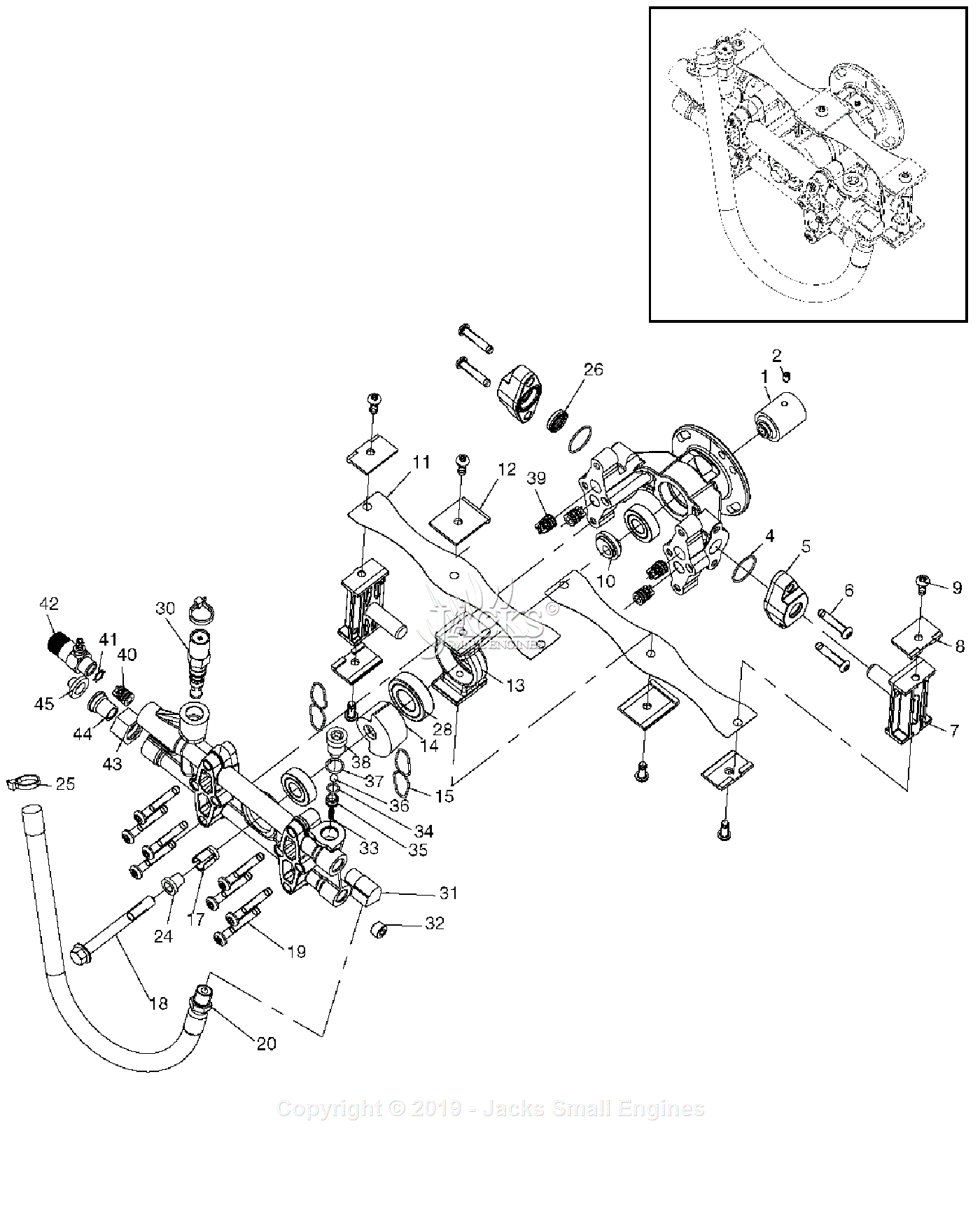 Porter Cable PCV2250 Type 2 Parts Diagram for Pump/General Assembly