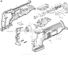 Porter Cable PCC670B Parts Diagrams