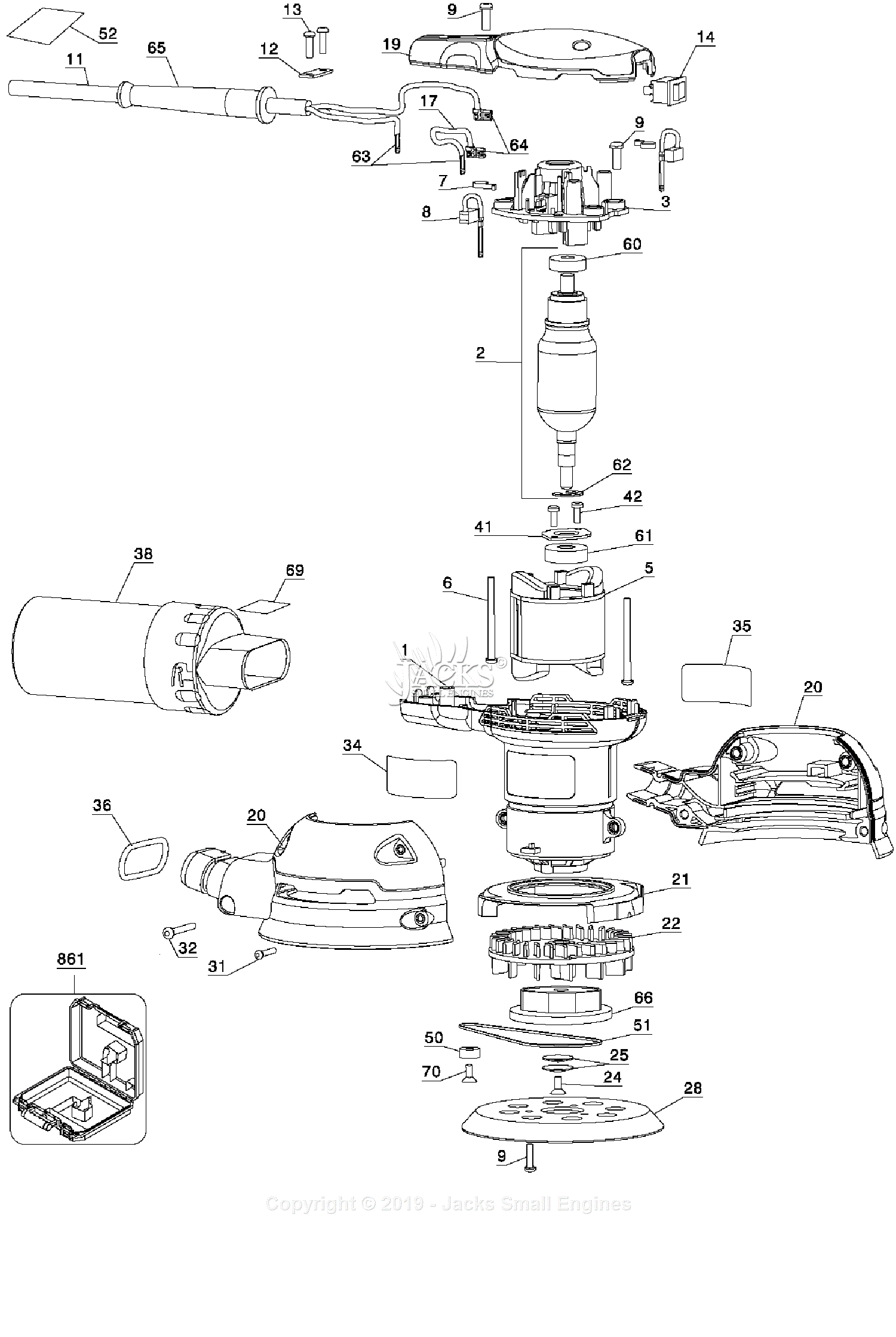 Porter Cable 343k Type 2 Parts Diagram For Assembly