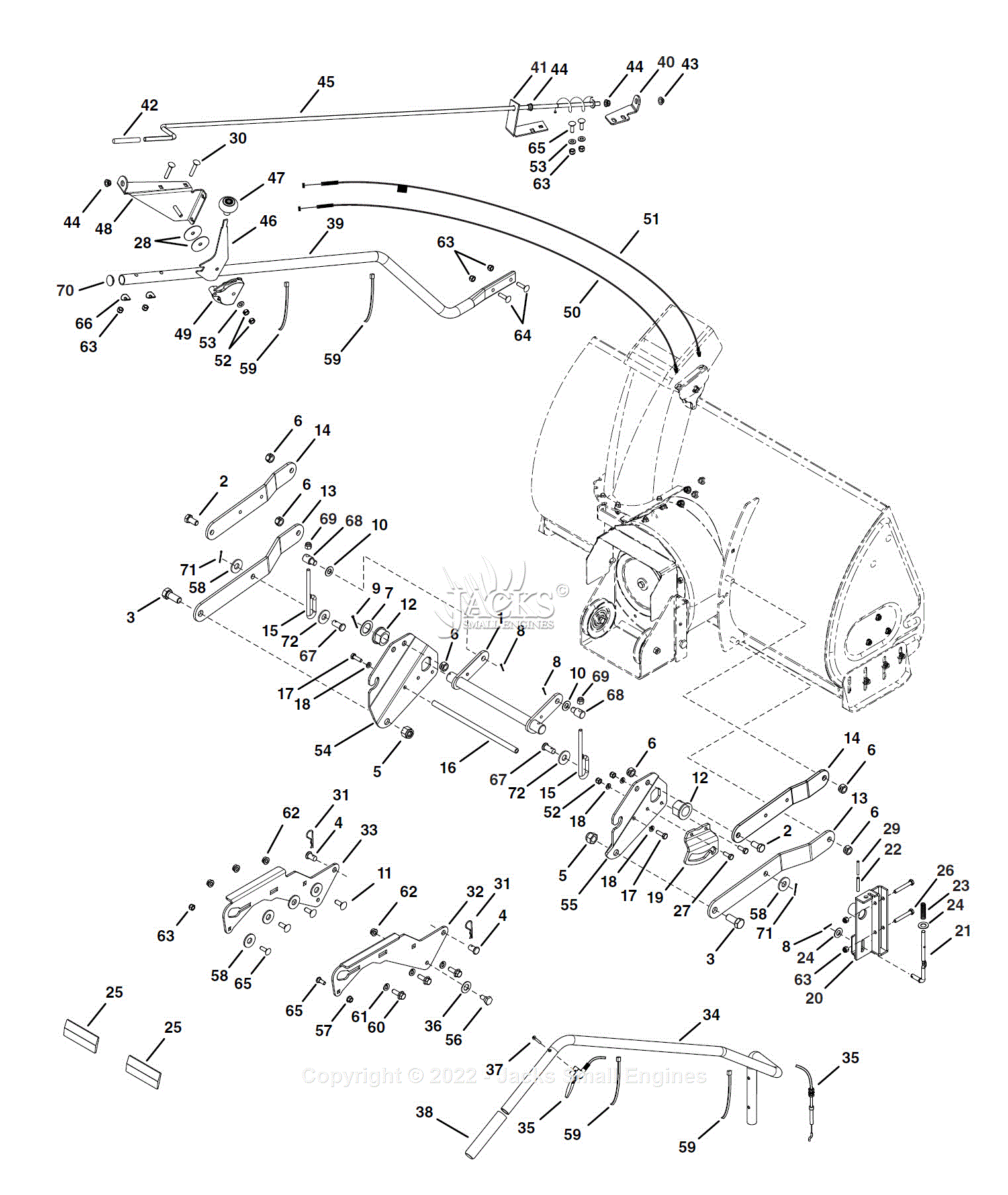 Agri Fab Lst42f 42 Snow Thrower Parts Diagram For Parts List 2