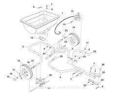 Agri-Fab 45-0315 85 lb. Tow Spreader Parts Diagram for Parts List