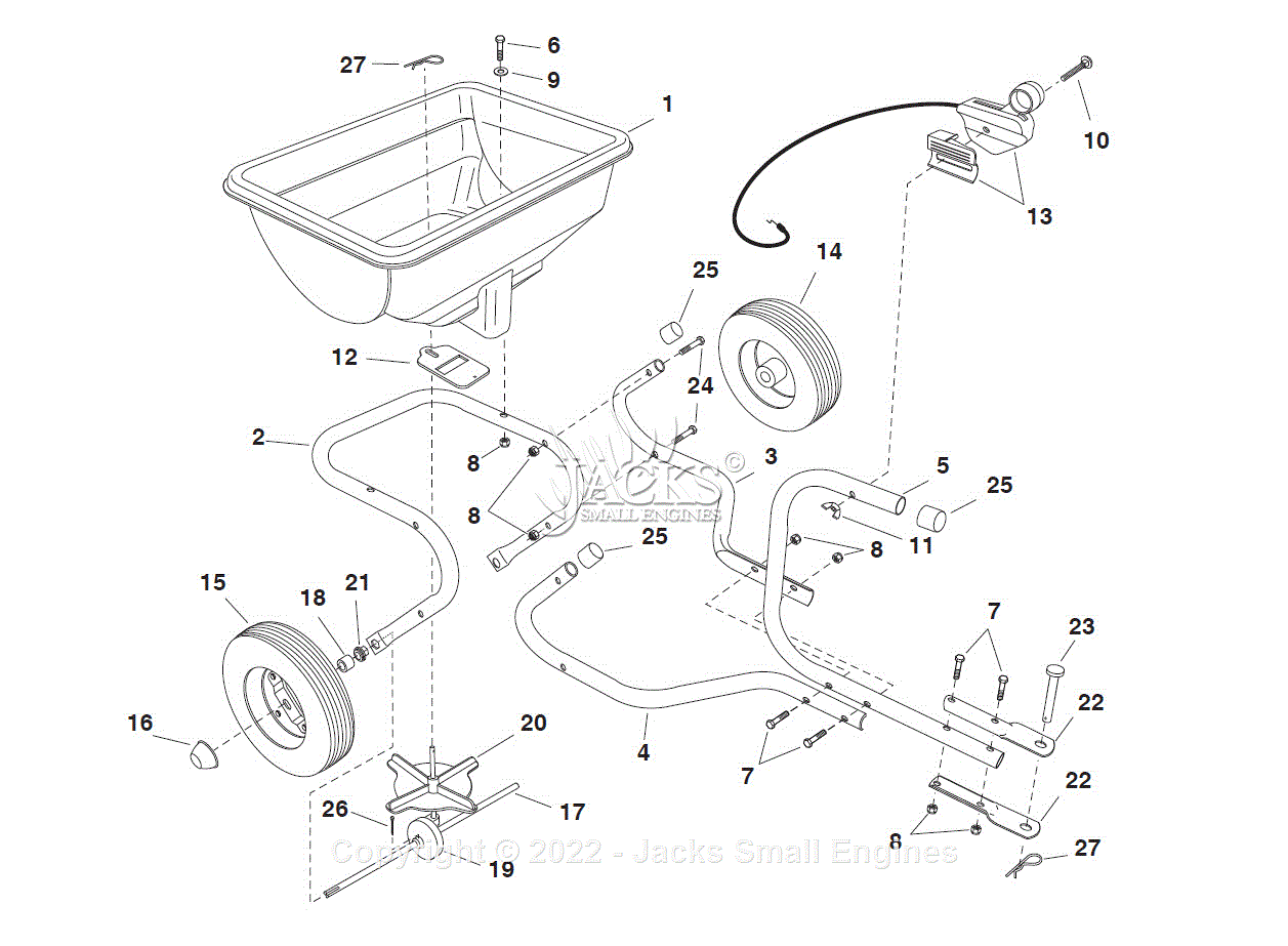 Agri Fab Gallon Dry Tow Broadcast Spreader Parts Diagram | Sexiz Pix