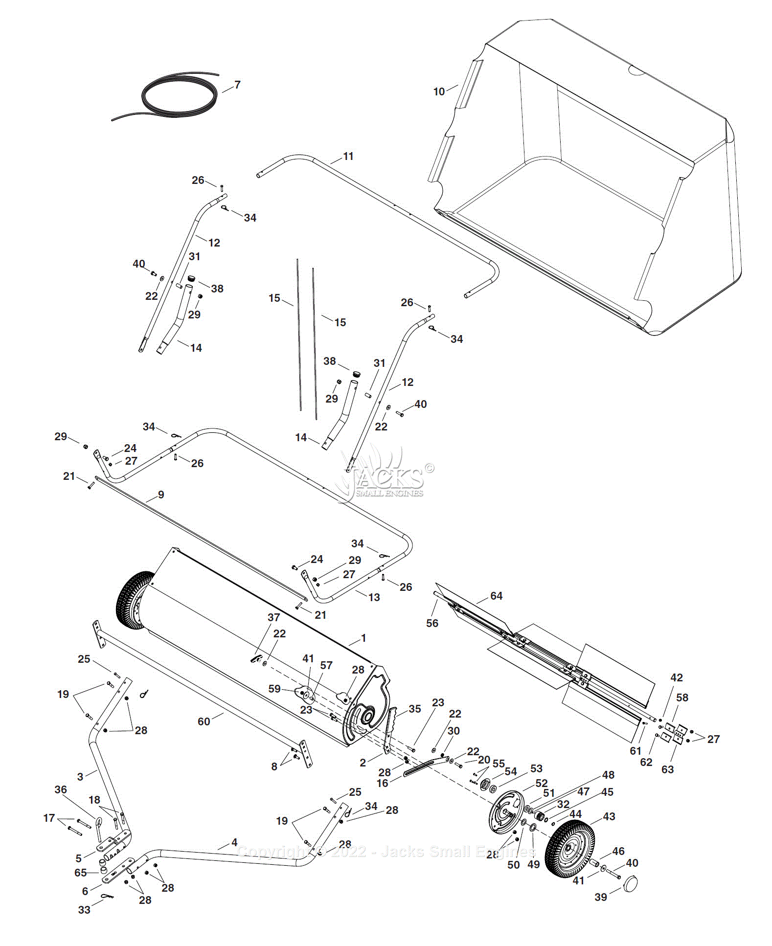 Agri Fab Lawn Sweeper Parts Diagram