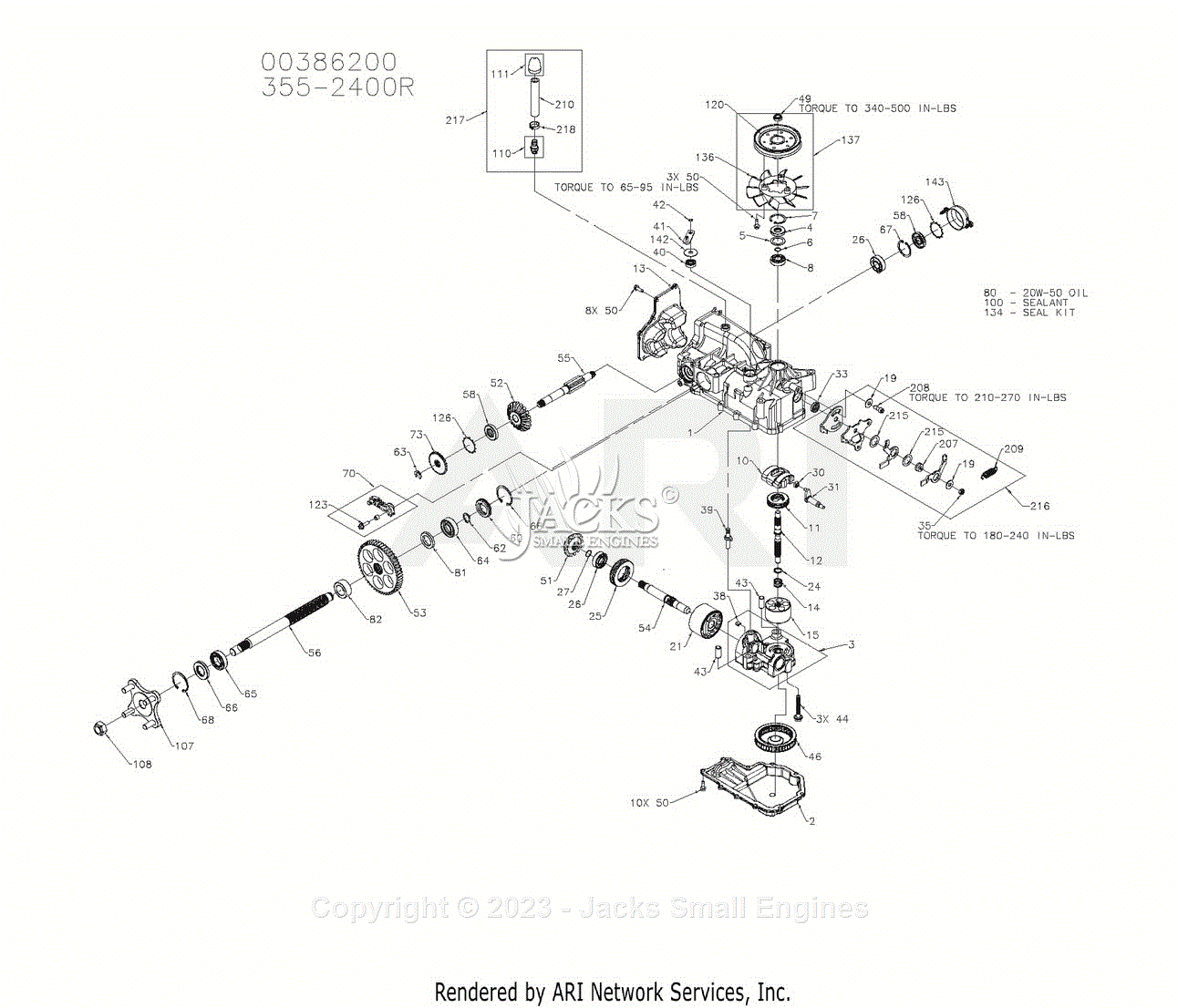 Ariens 00386200 Parts Diagram For Parts List