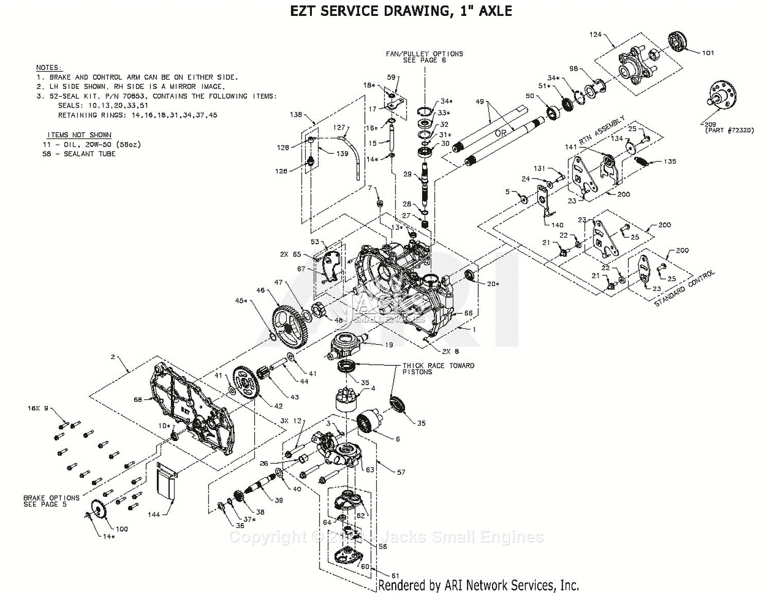 Ariens 03762200 - EZT Parts Diagrams