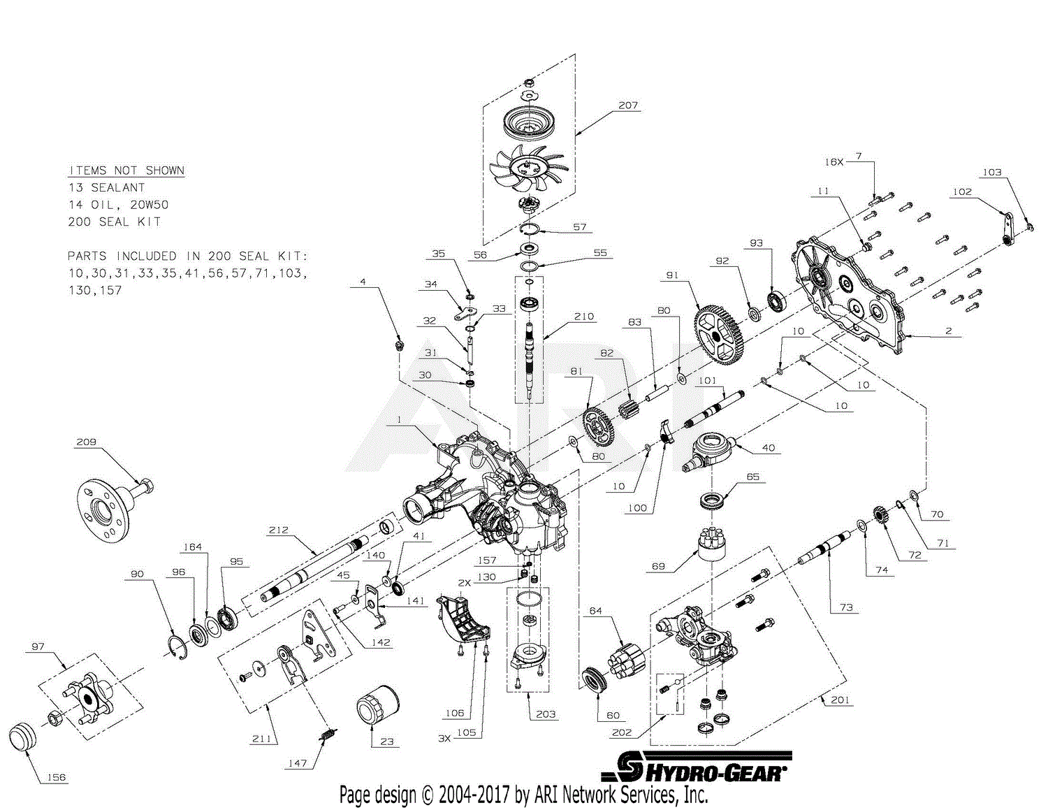 Ariens 915226 080000 Ikon XL 42 Parts Diagram for