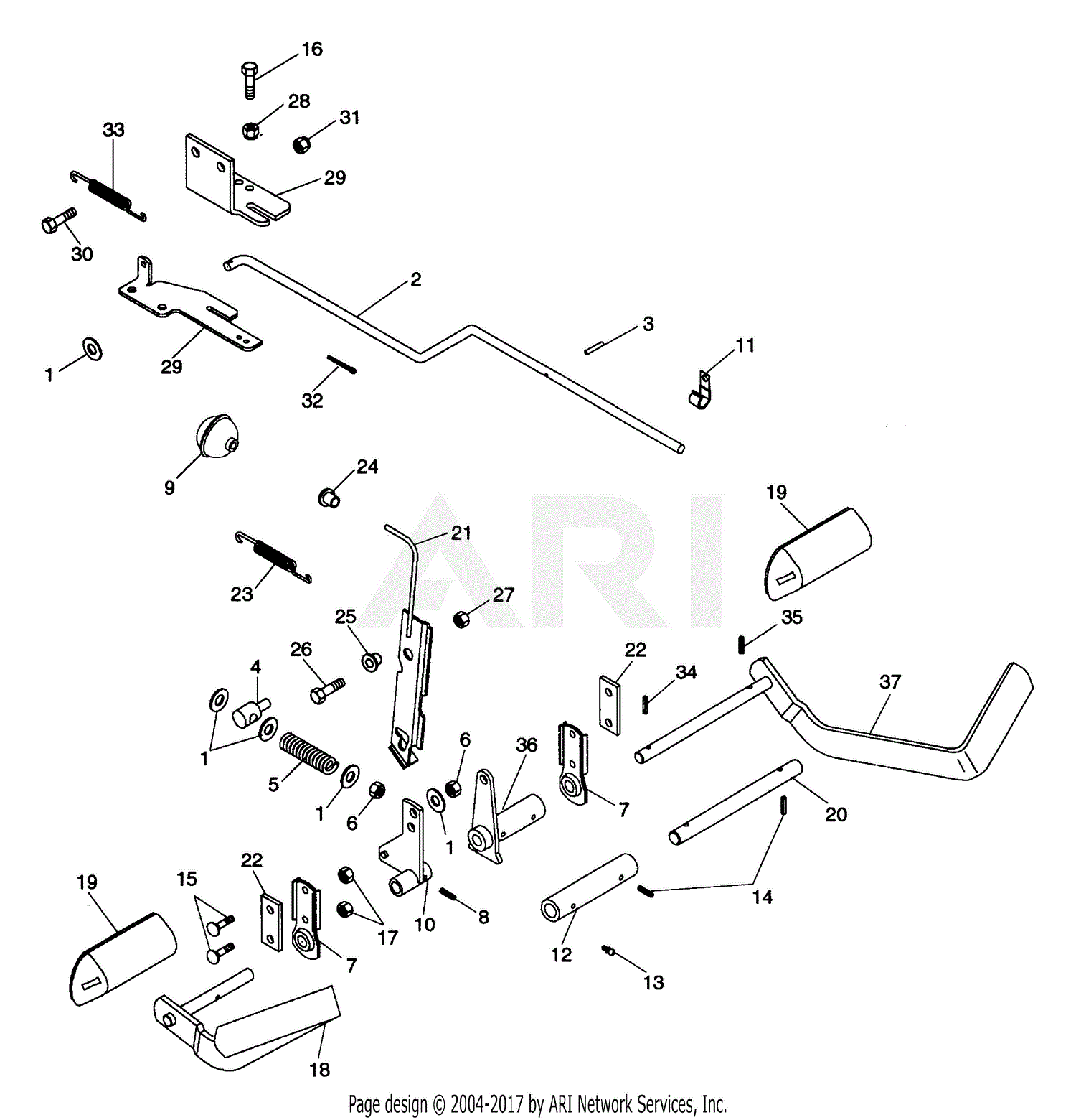 Ariens 936004 (000101 - ) YT15H, 15hp Tec., Hydro, 40