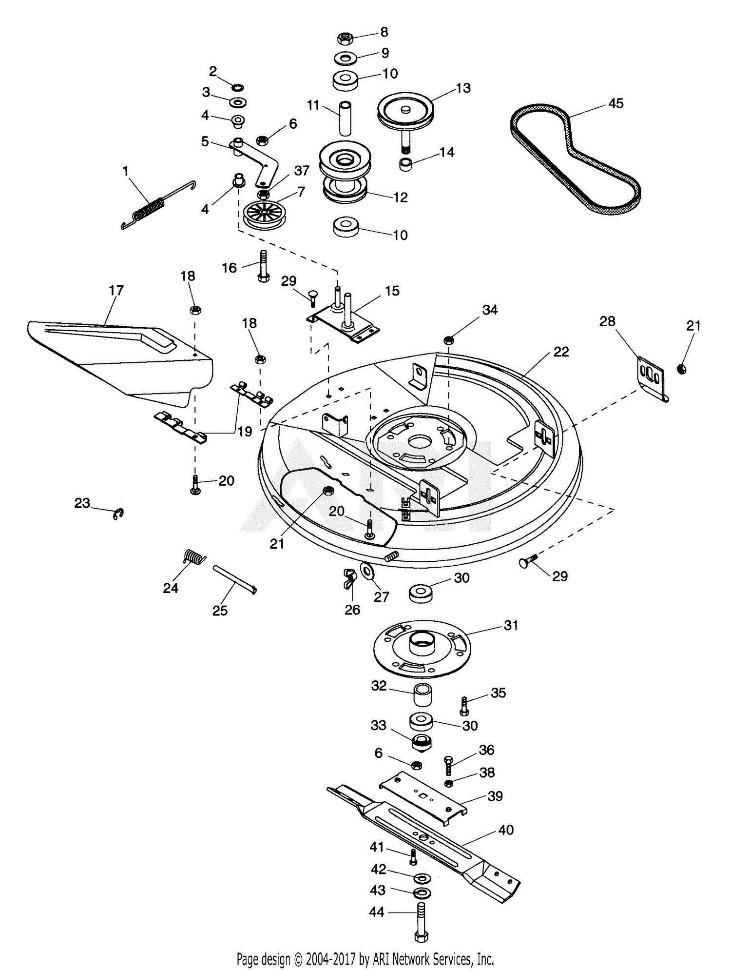 Ariens 936006 (001150 - ) YT12G, 12hp Tec., Gear, 40