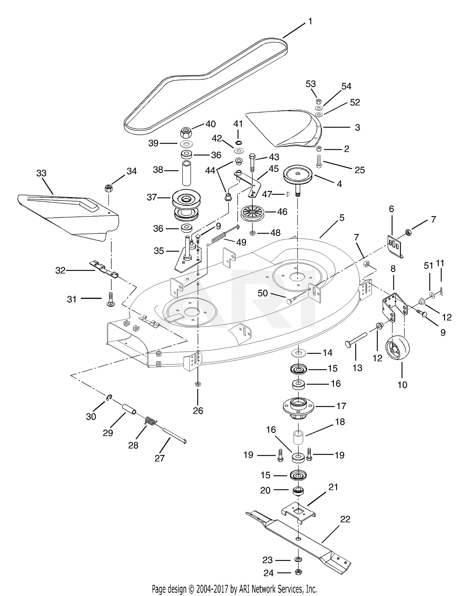Murray 40 Inch Deck Belt Diagram - General Wiring Diagram