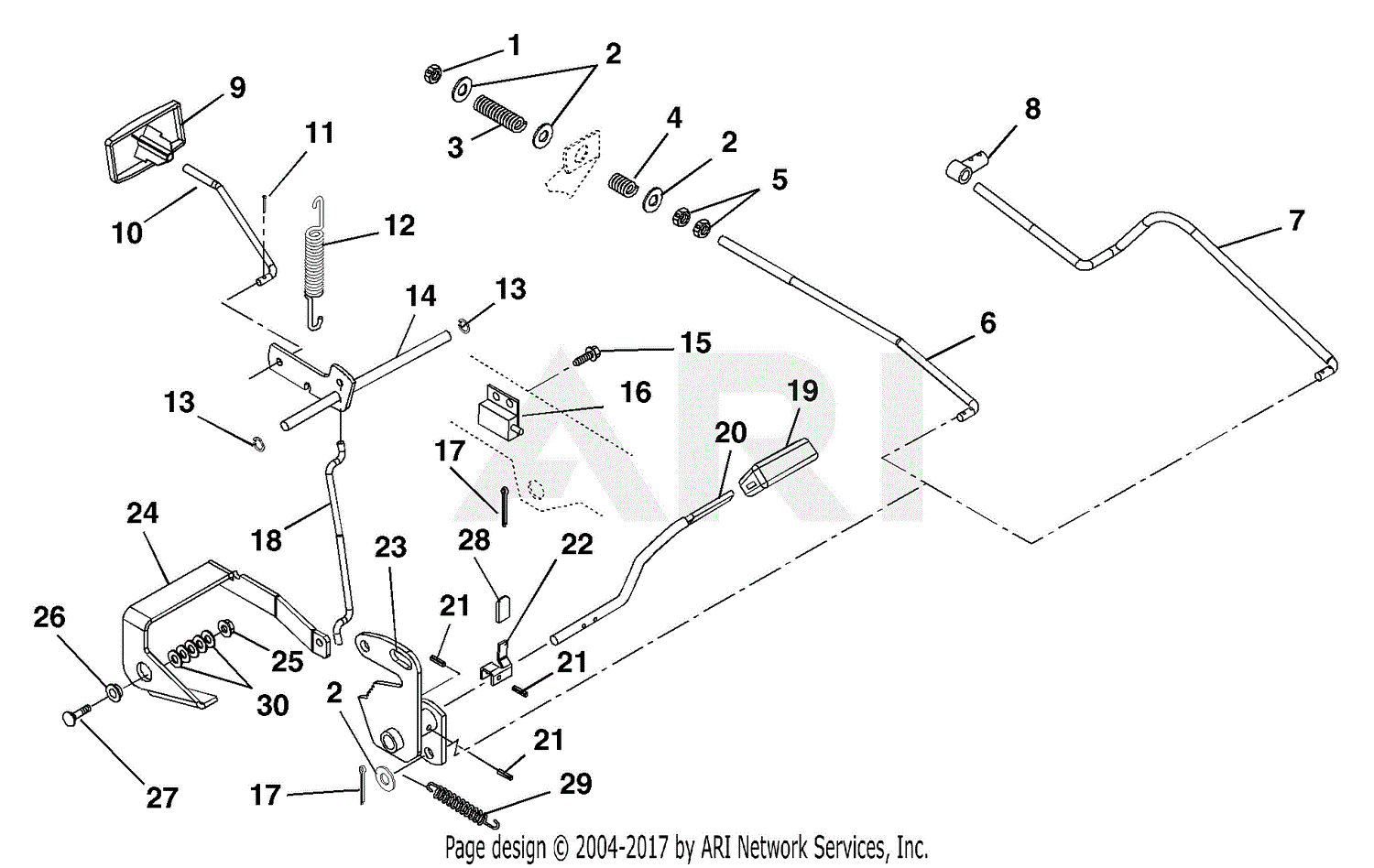 Ariens 936036 (000101 - ) YT2548, 25hp B&S, Twin Hydro, 48 ... wiring diagram sg 