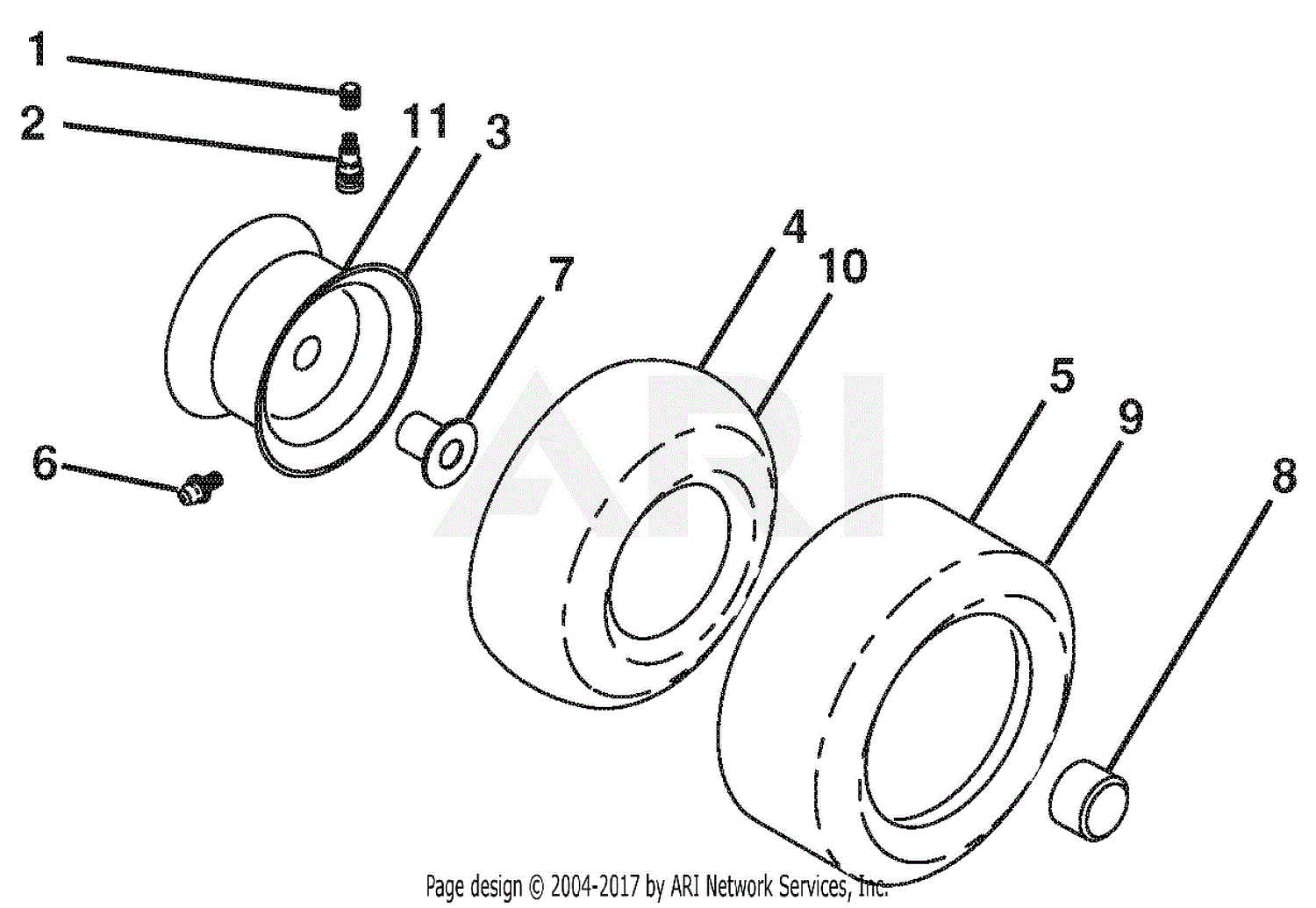 Ariens mower online tires