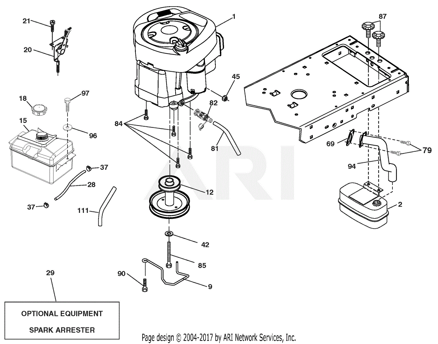 Ariens 936073 (960460054-02) 42