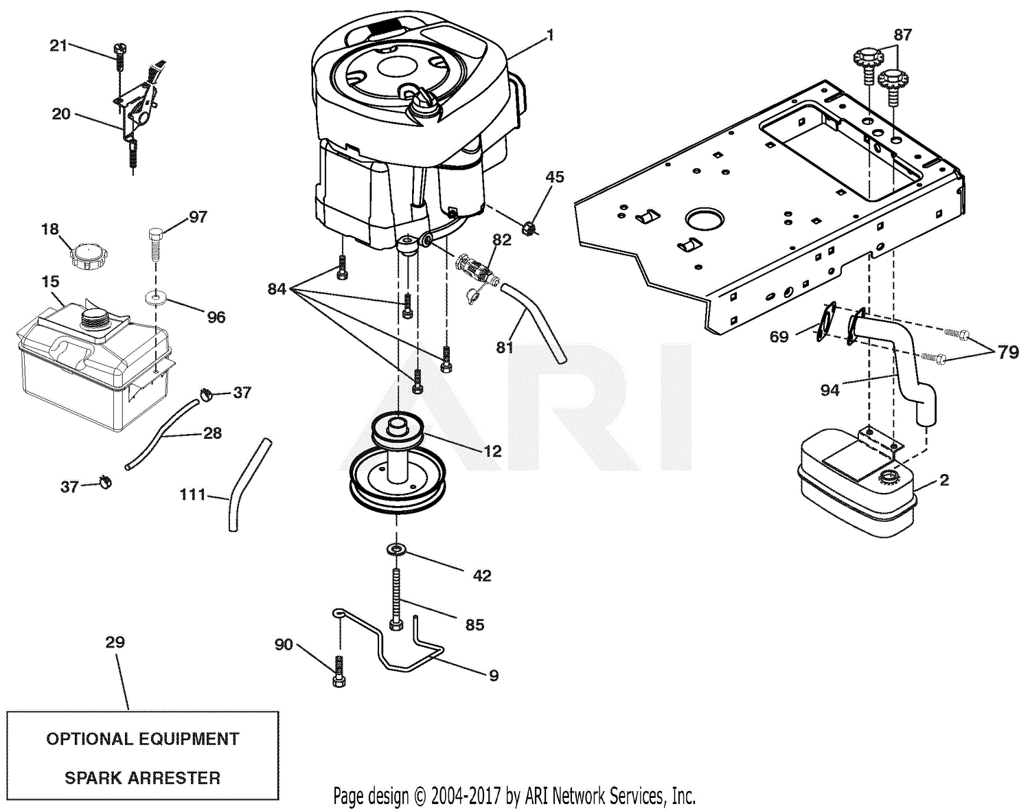 Ariens 936083 (960460061-01) 42