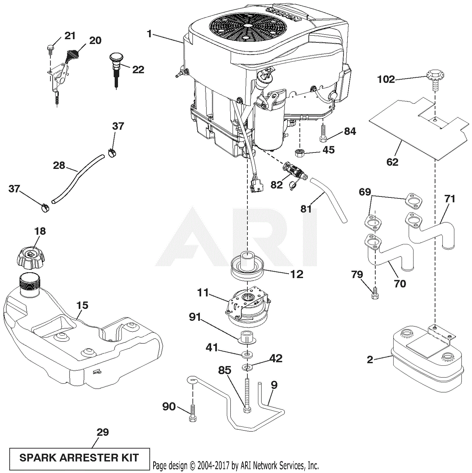 Ariens 936098 (960460072-00) 48