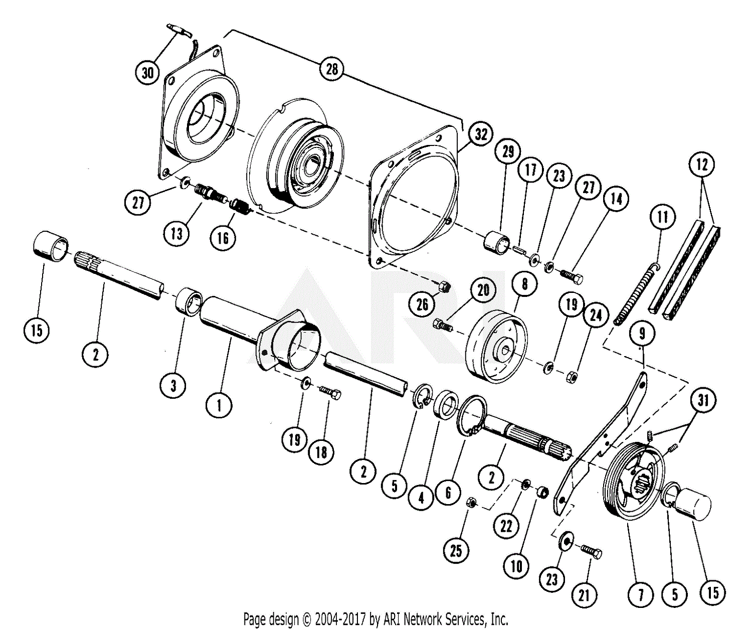 Ariens 931015 (000101 - ) GT, 18hp Kohler, Hydro Parts Diagram for ...
