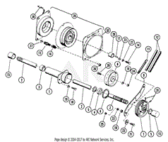 Ariens 931012 (000101 - ) GT, 14hp Kohler, Gear Parts Diagram for Front ...