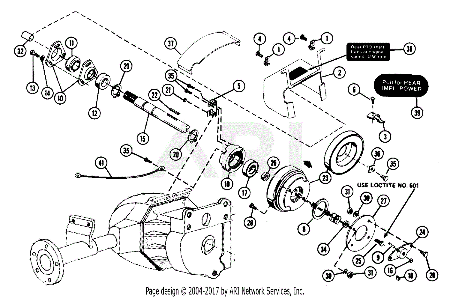 Ariens 931024 000101 Gt 18hp Kohler Hydro Parts Diagram For Rear Pto