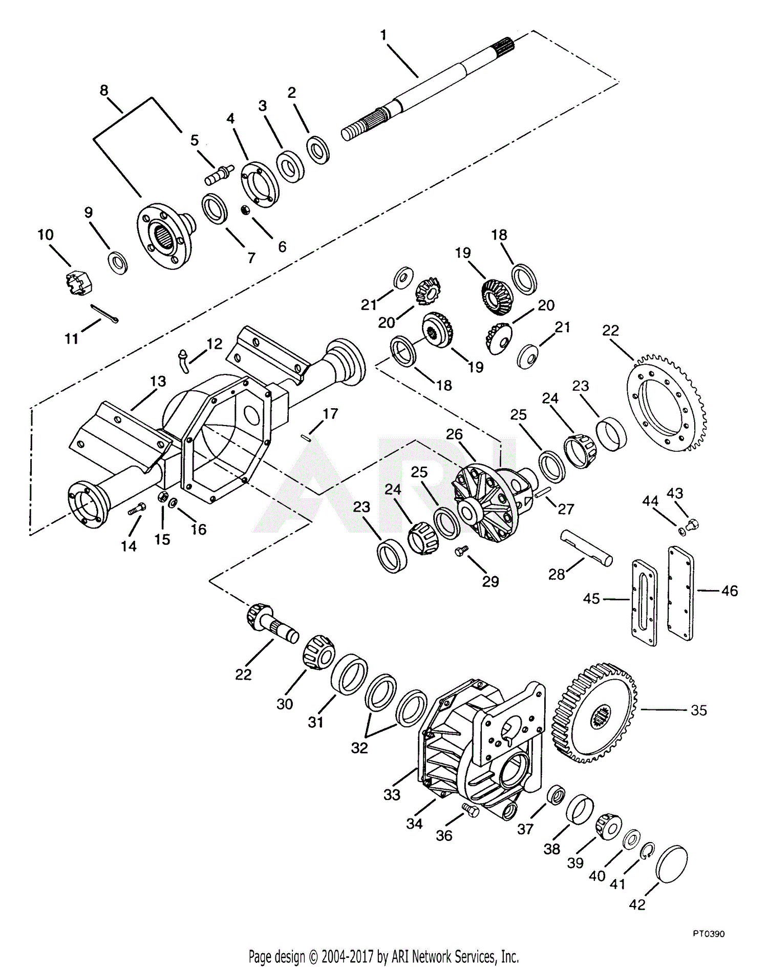 Ariens 931302 (000101 - 000125) Grand Sierra, 22hp Kohler, Hydro Parts ...