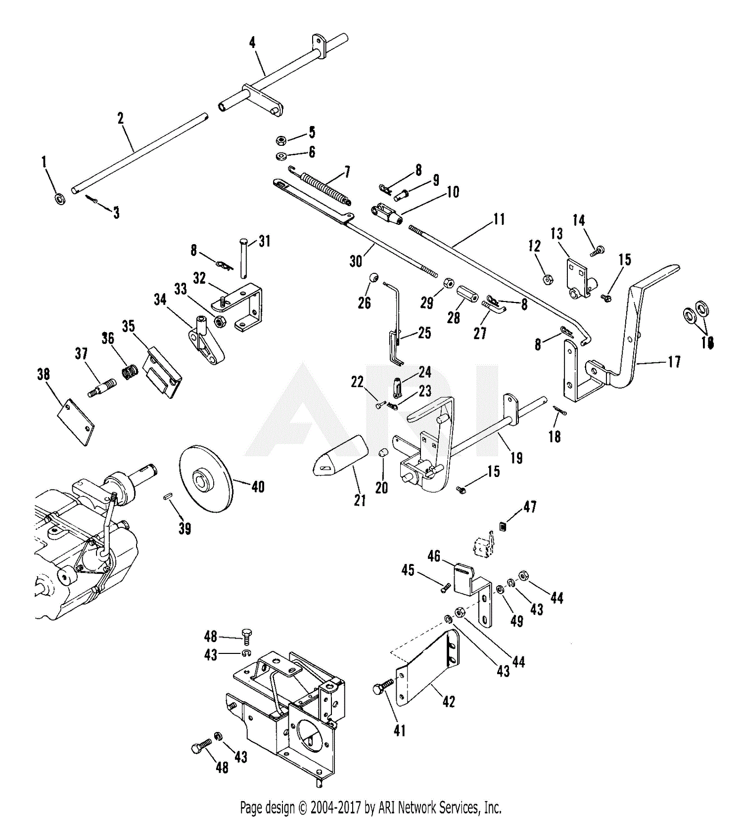 Ariens 934001 (000101 - ) HT, 16hp B&S Twin, Gear Parts Diagram for ...