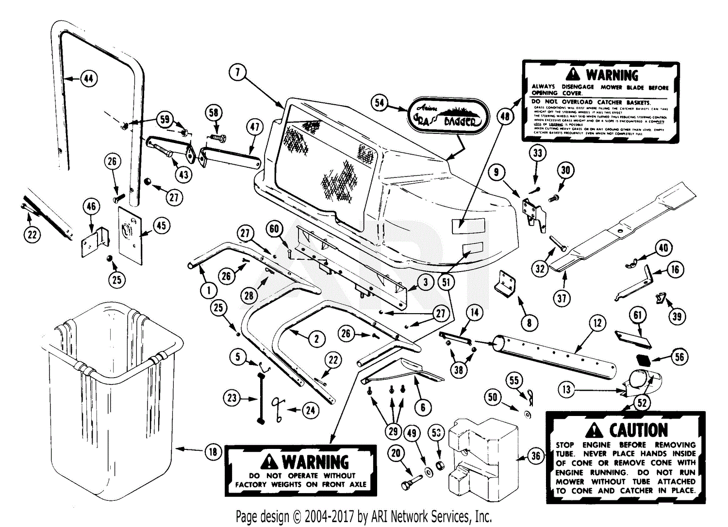 Ariens 2024 grass bagger