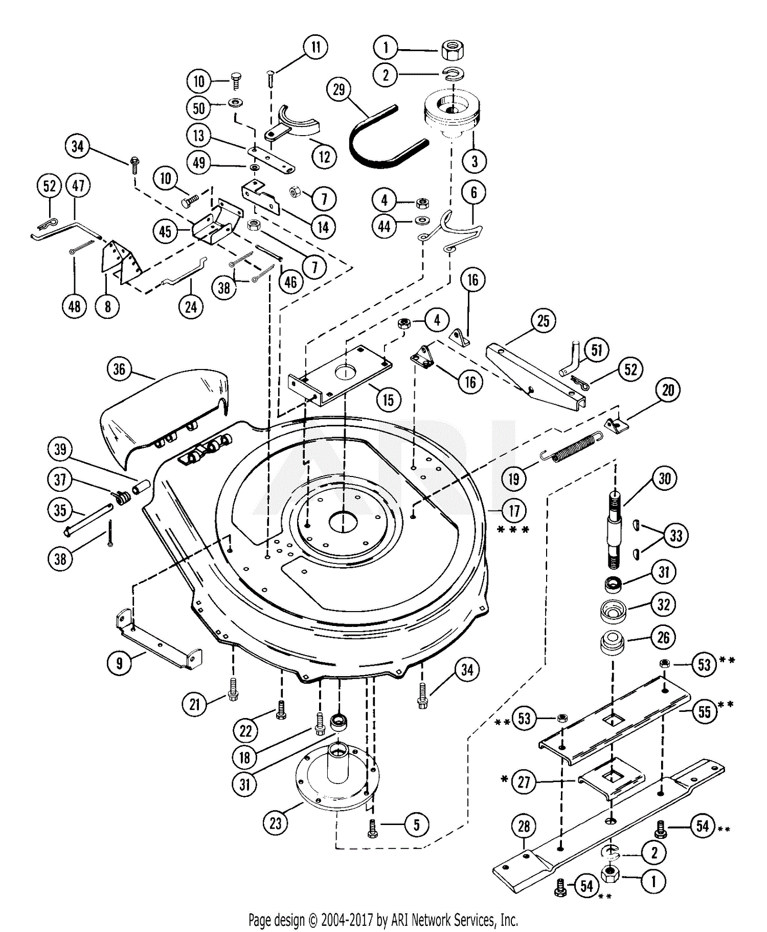 Ariens Lawn Mower Parts Diagram