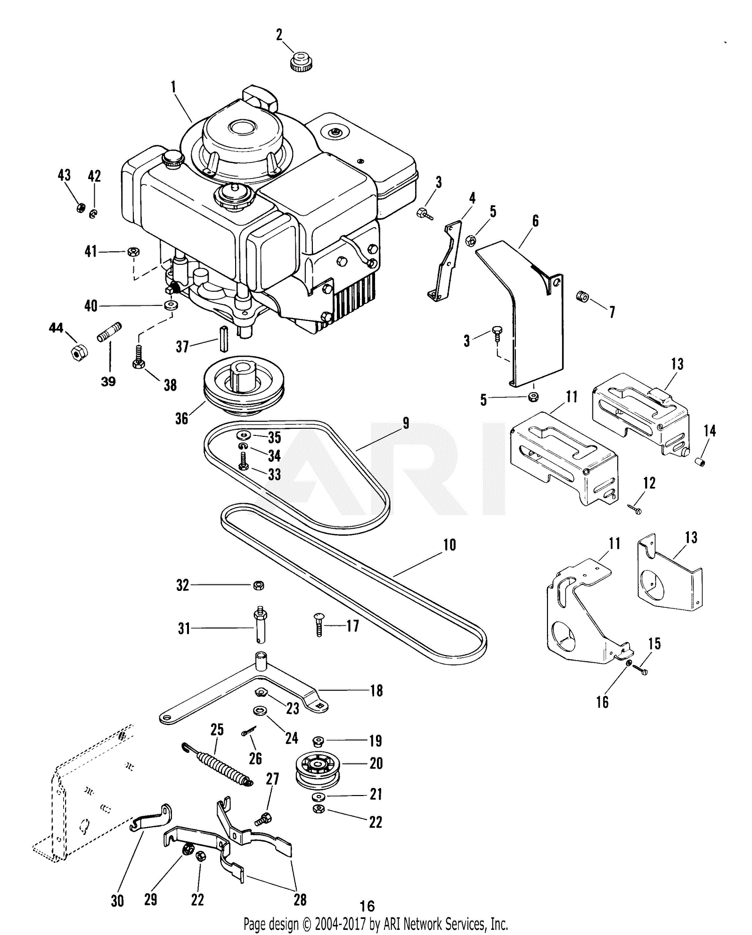 Ariens 927041 000101 RM1232E 12hp B S Electric 32