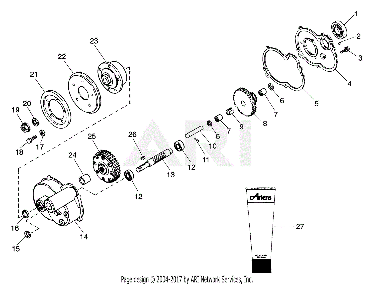 Ariens 927048 (000101 - 002700) RM9028E, 9hp B&S, Electric, 28