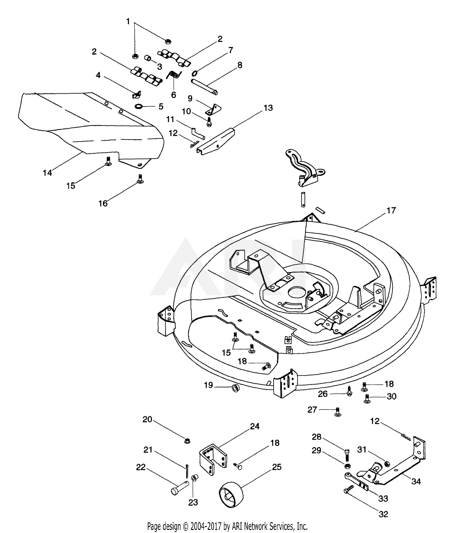 Ariens 927049 (002901 - ) RM 8530E 9.0 HP B&S ELECT START 30