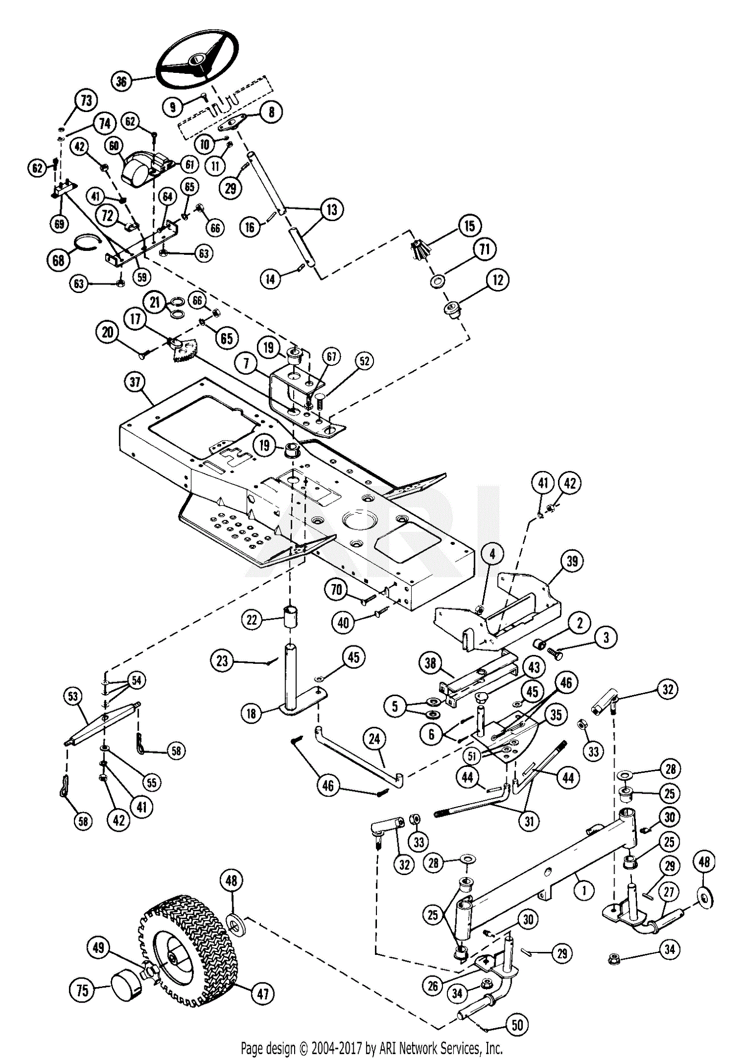 Ariens 935004 (000101 - 000900) YT832, 8hp Tec., Gear, 32