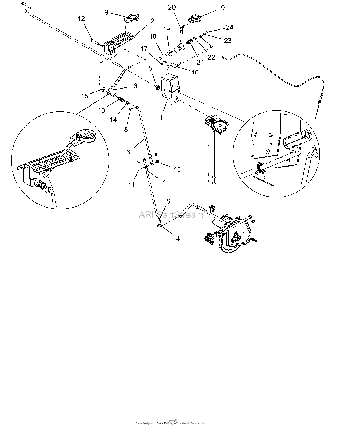 Ariens 920021 (086470 - 179000) Compact 24 Parts Diagram for Controls