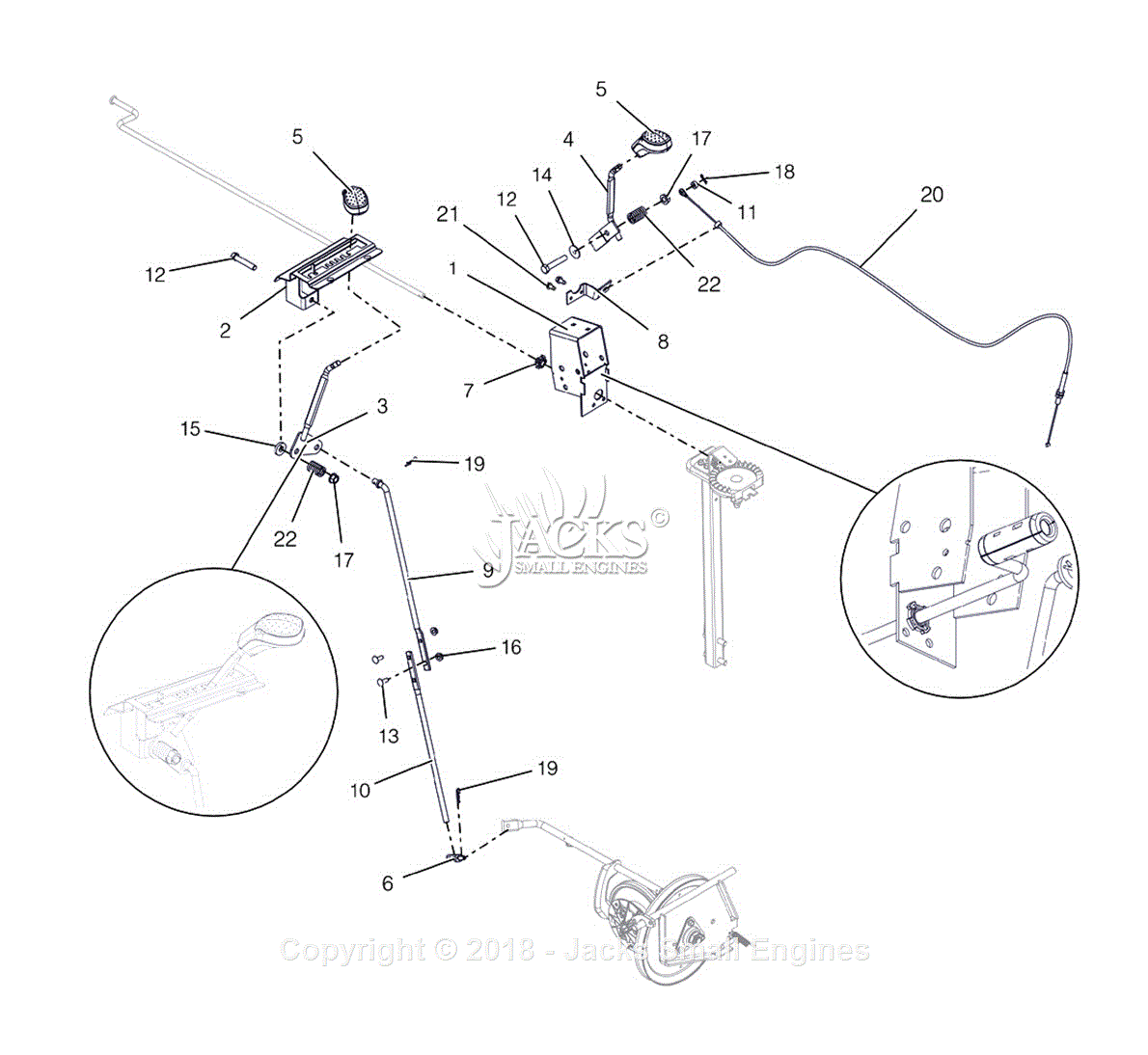 Ariens 920025 (000101 - ) Classic 24 Parts Diagram for Controls