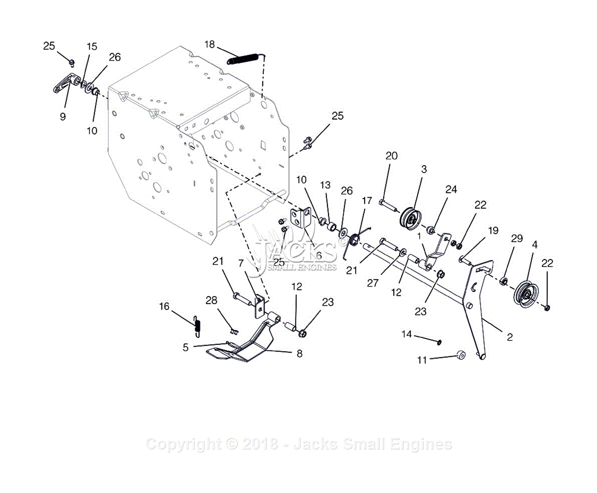 Ariens 920027 (000101 - 020491) Compact 24 Parts Diagram for Brakes And ...