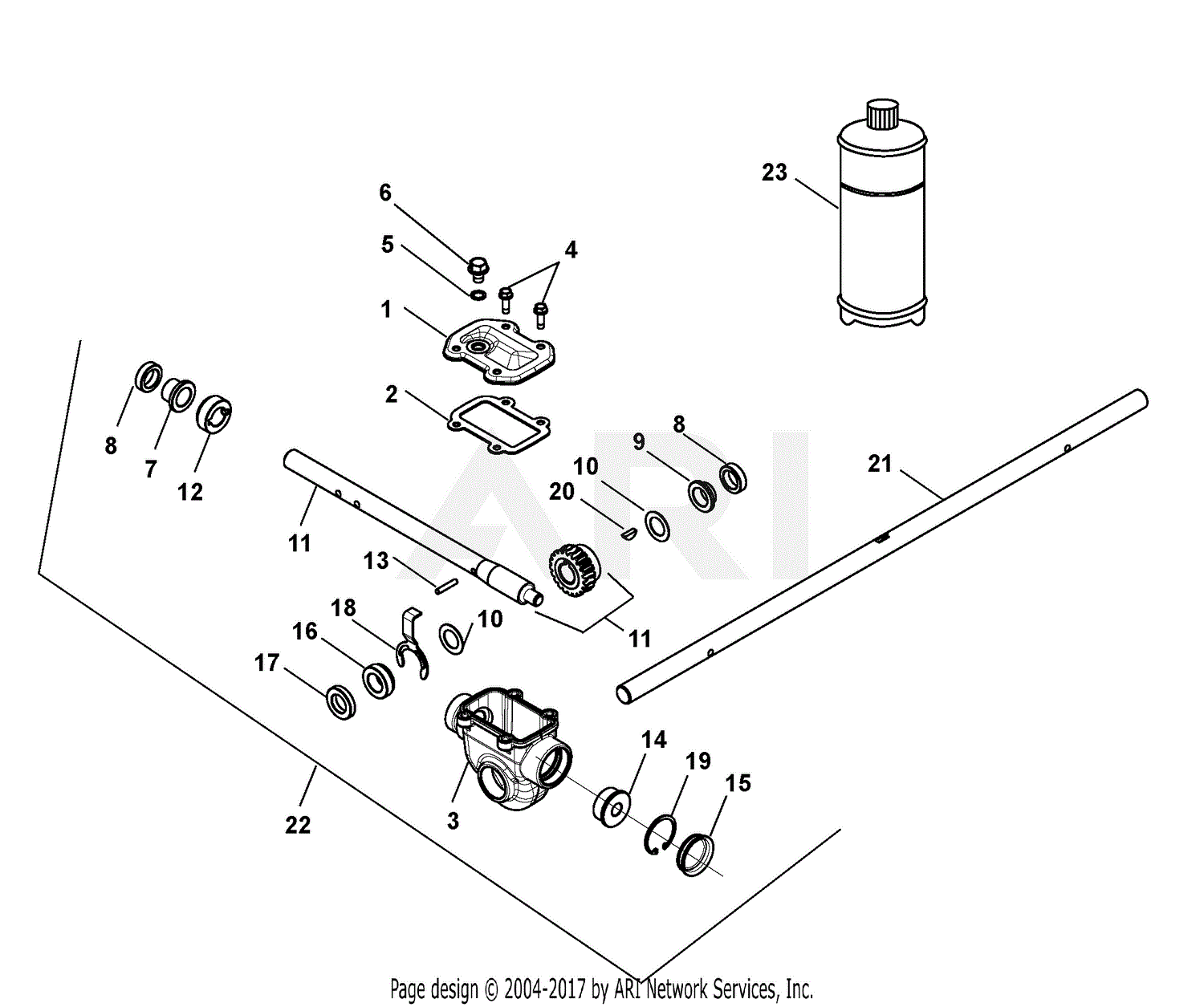 Ariens 920320 (000101 - 999999) Sno-Tek 20 Recoil CE Parts Diagram 