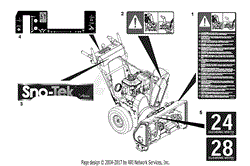 Ariens 920402 (035000 - 074999) Sno-Tek 24 Parts Diagrams