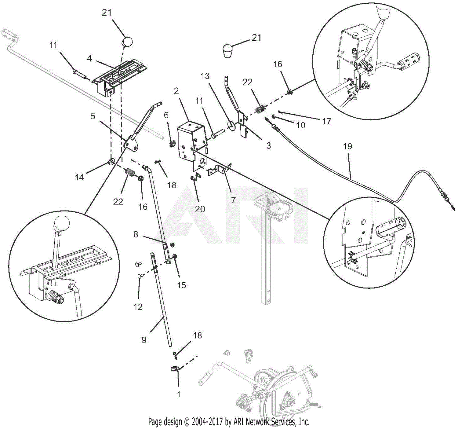 Ariens 920403 (123000 - ) Sno-Tek 28 E Parts Diagram for Controls