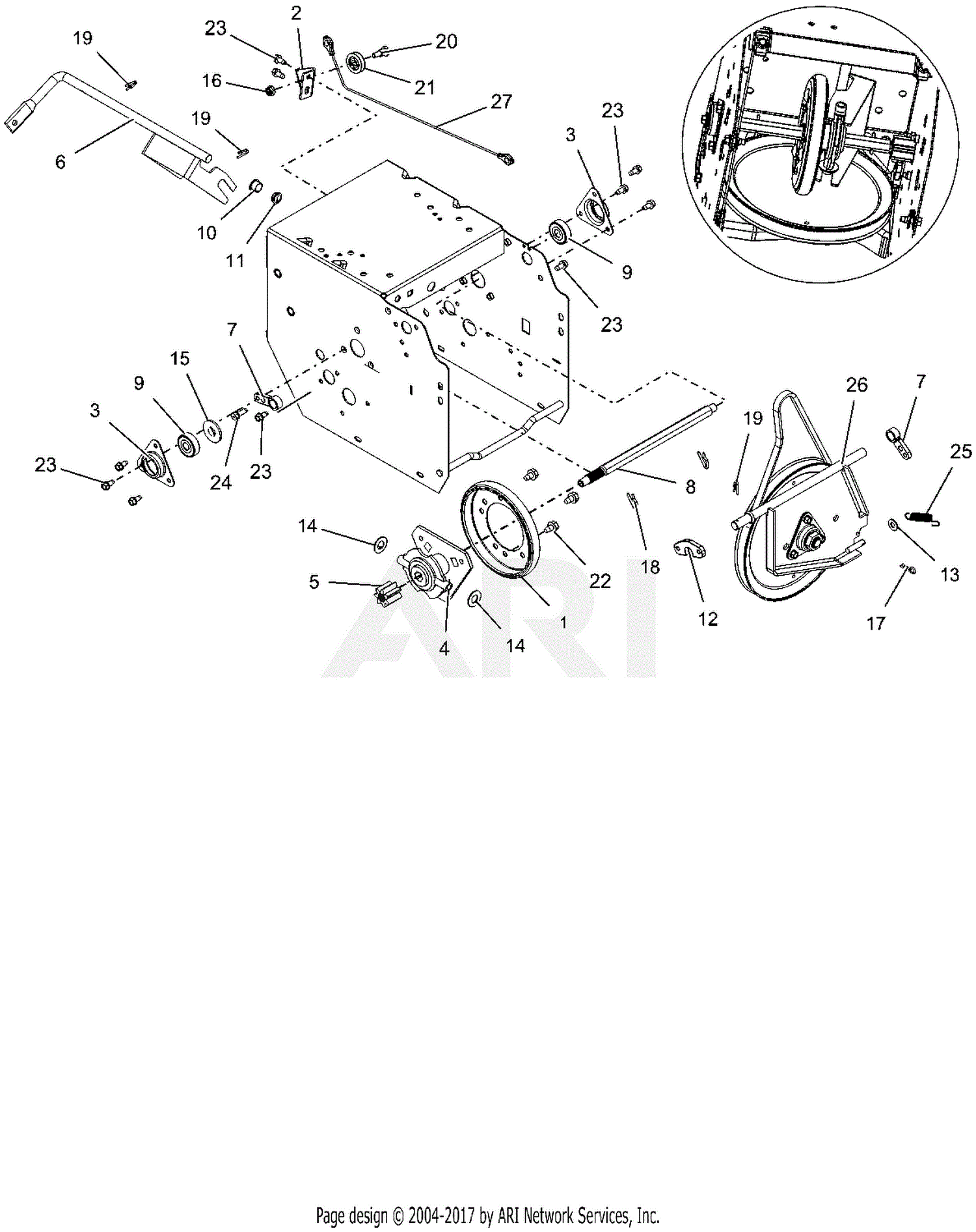 Ariens 920402 (175000 - 219999) Sno-Tek 24E Parts Diagram for Friction ...